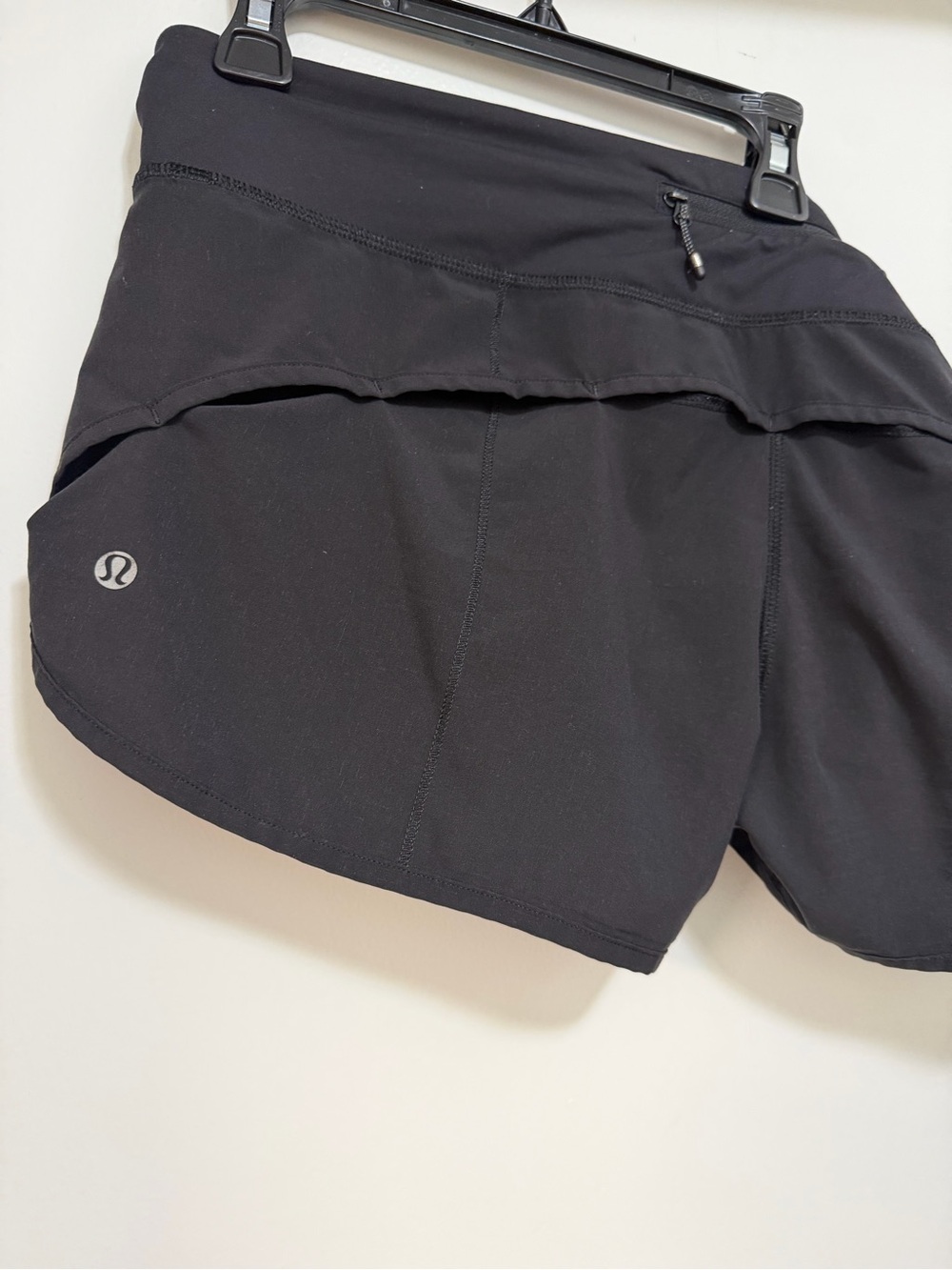 lululemon athletica Black Women's Athletic Shorts with Logo - Picture 3 of 3